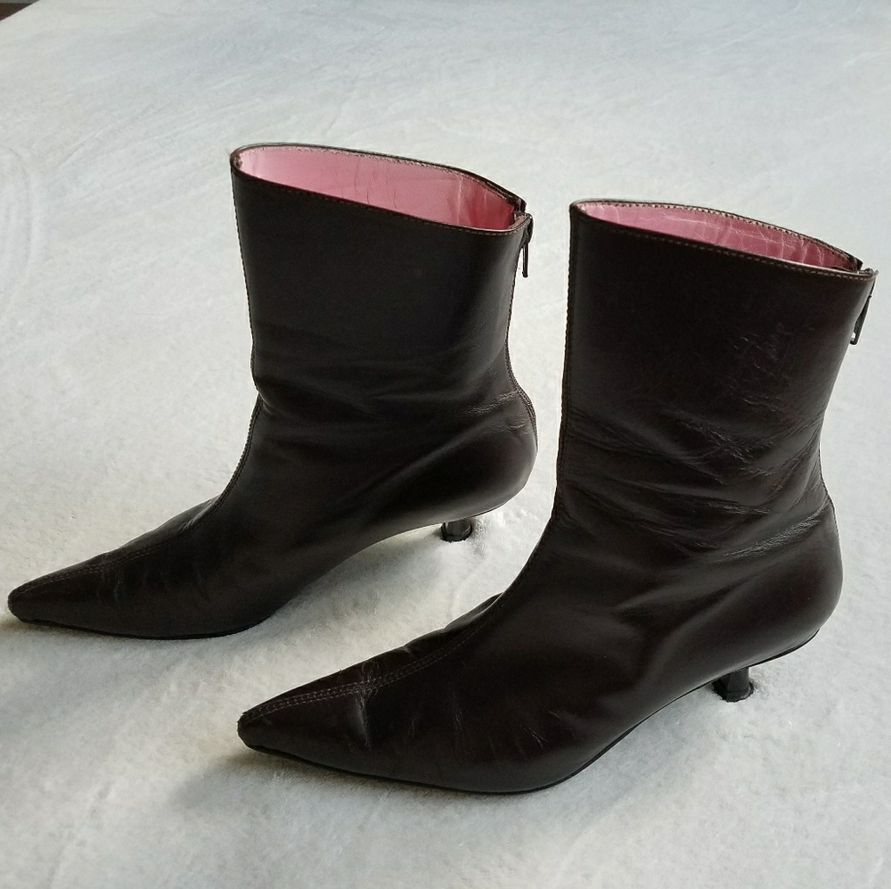 Real leather boots